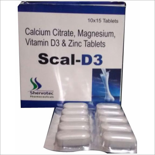 Calcium Citrate Magnesium Vitamin D3 And Zinc Tablet By SHERVOTEC PHARMACEUTICAL