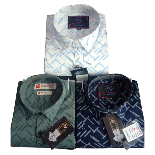 Mens Printed Pure Cotton Shirt