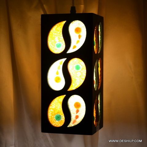 Black Decorative Handmade Glass Wall Hanging 