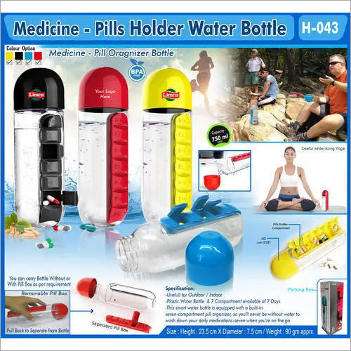 Medicine Pills Holder Water Bottle Medicine Pills Holder Water Bottle