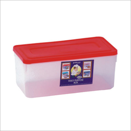 Classic Bread Box - Plastic, Rectangular Shape | Sturdy Build, Smooth Finishing, Safe Usage