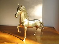 Gold Vintage Brass Horse Figurine For Home Decor