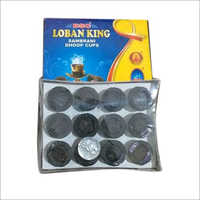 Singapuri Loban Cup - Charcoal Material, 7/5 Inch Diameter, Black Color | Herbal Fragrance, Eco-friendly, Insect Resistant, Includes Incense Holder