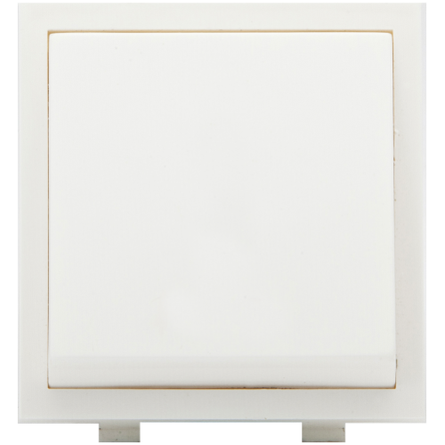 Pressfit XUV Broad One Modular Switches - Plastic Material 16 Amp Current Rating White Color | Elegant Design Spark Shield Protected Screwless Installation