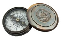 Brass pocket compass