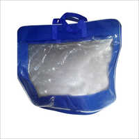 Plastic Blanket Cover - Transparent Material, Zip Closure, Blue Color | Fabric Handles For Easy Storage And Handling