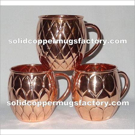 Metal Embossed Copper Mule Mug