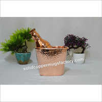 Hammered Pure Copper Bucket - Medium Size, Original Copper Color, Trendy Design | Perfect For Bars, Restaurants, And Home Use, Welcome Oem & Odm