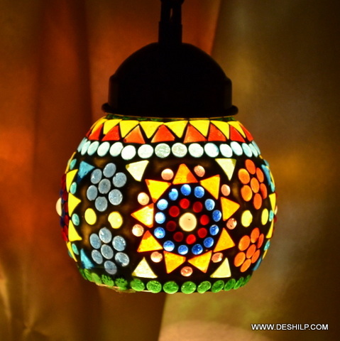 Rusticlume Decorative Antique Wall Lamp - Color: Multicolor