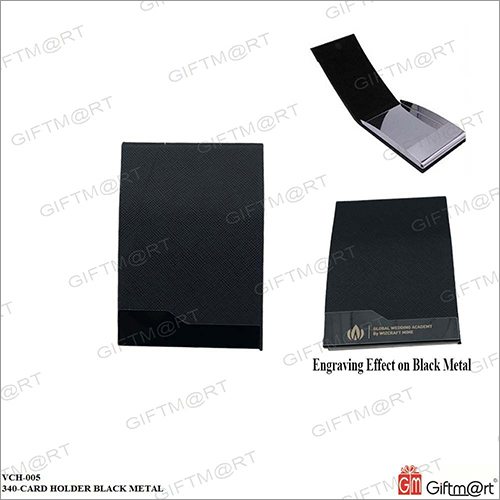 Black Metal Card Holder