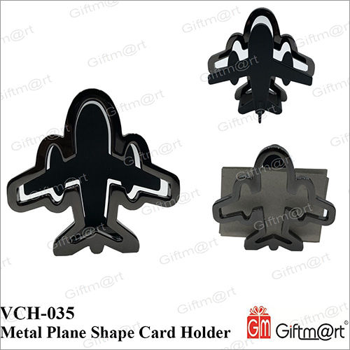 Metal Plane Shape Card Holder