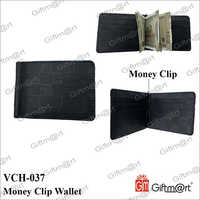 Money Clip Wallet - Leather, Standard Wallet Size | Lightweight, Compact Design, Holds Cash & Multiple Cards, Built-in Secure Money Clip