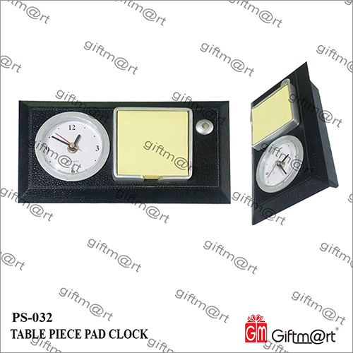 Leatherette Table Clock With Stick Pad By GIFTMART