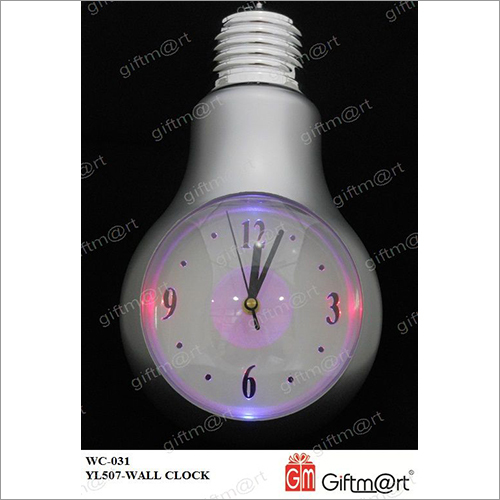 GIFTMART द्वारा बल्ब दीवार घड़ी