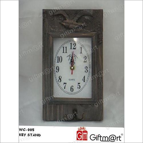 Key Stand Wall Clock