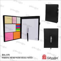 A5 Writing Memo With Sticky Notes