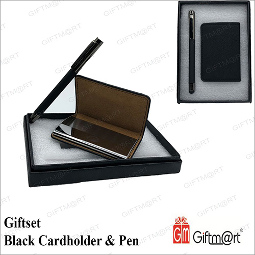 Black Cardholder With Pen