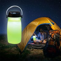 5 In 1 Solar Campaign Lamp Body Material: Silicon