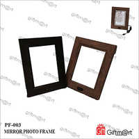 Mirror Photo Frame - Elegant Mirrored Glass Finish, Versatile Display for Home and Office Decor