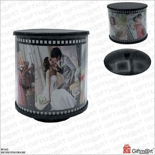 Revolving Photo Frame - Durable Acrylic Design | 360-Degree Display, Versatile Home Decor