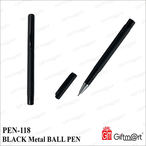 Black Metal Ball Pen By GIFTMART