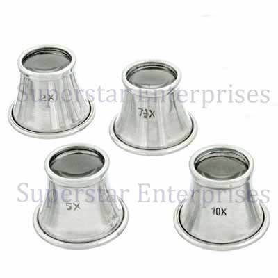 4pc Aluminium Eye Loupe Set