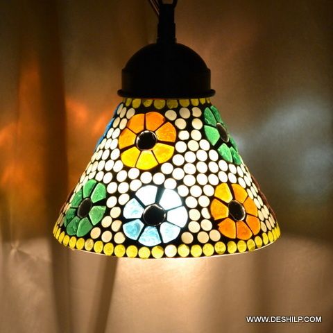 SMALL GLASS MOSAIC WALL LAMP