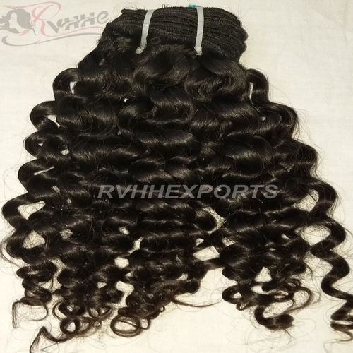 Natural Curly Wave Bundles Unprocessed Remy Hair