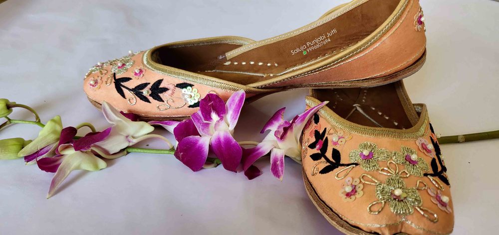 Leather Punjabi Jutti Indian Jutti Online Jutti Party Wear For Women