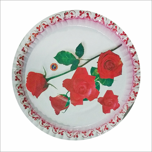 Disposable Floral Printed Paper Plate