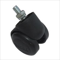 Plastic Chair Castor Wheel - Cp Material, Modern Black Finish | Eco-friendly, Lightweight, Easy To Clean, Washable