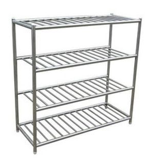 Corporate Overseas Steel 3 Tier Shoe Rack Silver Manufacturer Exporter