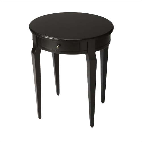 Wooden Round Side Accent Stool