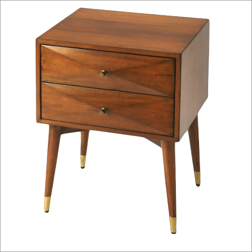 Wooden Bedside Table With Drawer