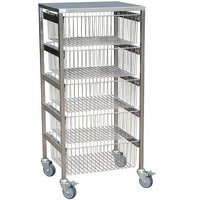 Silver Stainless Steel Kitchen Trolley