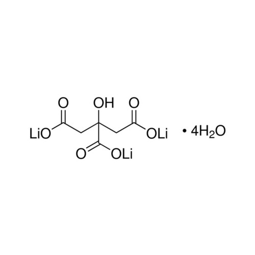 Tri-Lithium Citrate Ar (Tetrahydrate) Cas No: 6080-58-6