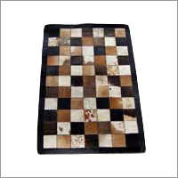 Black And Brown Leather Mat