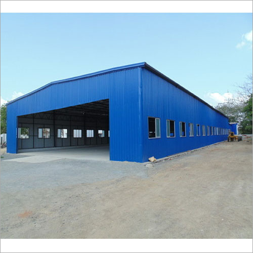 Industrial Roofing Shed - Steel, Custom Sizes, Blue | Weatherproof, Durable, Easy Assembly, Gable Roof, 10 Year Warranty