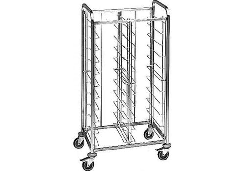 Stainless Steel Wire Basket Trolley Tall 600 mmW