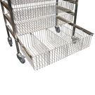 Stainless Steel Wire Basket Trolley 600 mm W
