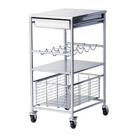 Kitchen Trolley Made of Stainless Steel