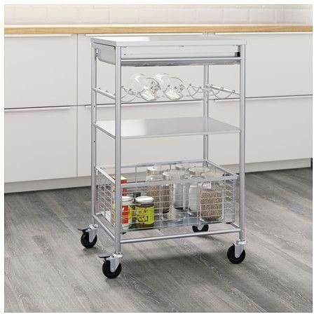 Kitchen Trolley Made of Stainless Steel