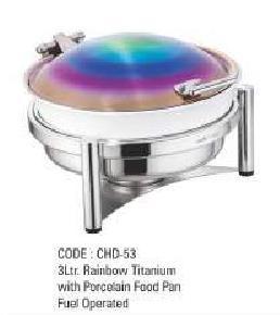 3Ltr Rainbow Titanium With Food Pan Fuel Operated