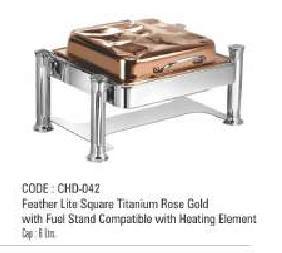 Square Titanium Rose Gold With Fuel Stand