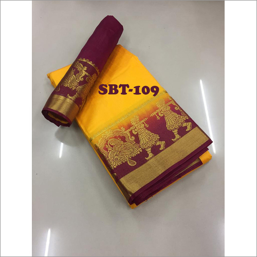 New stylish woman kanjivaram saree