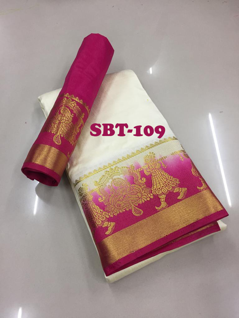 New stylish woman kanjivaram saree