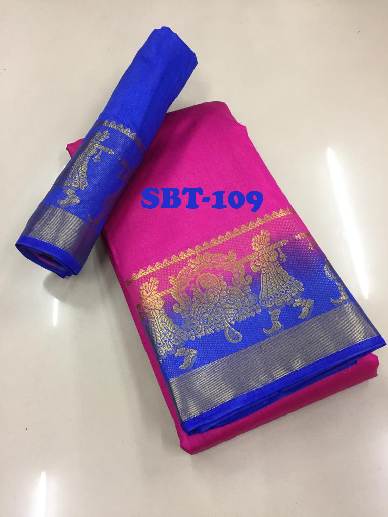 New stylish woman kanjivaram saree