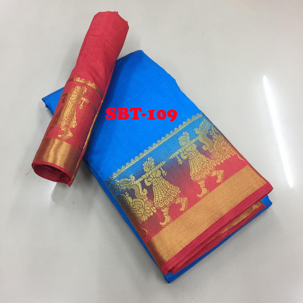 New stylish woman kanjivaram saree