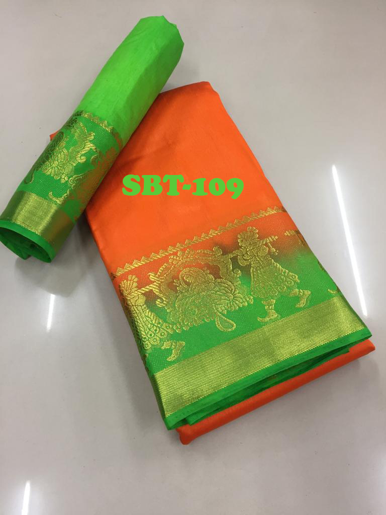 New stylish woman kanjivaram saree