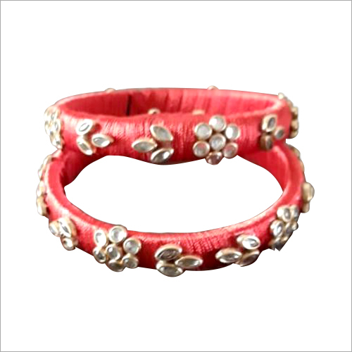 Fancy Glass Beaded Bangle Set